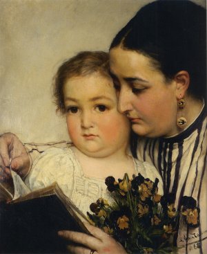 Portrait of Mme Bonnefoy and M. Puttemans