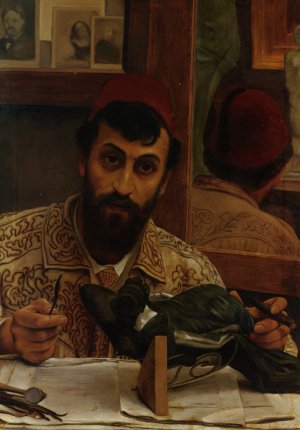 Portrait of Professor Giovanni Battista Amendola by Sir Lawrence Alma-Tadema Oil Painting