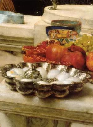 Preparation in the Coliseum - Detail painting by Sir Lawrence Alma-Tadema