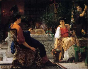 Preparations for the Festivities by Sir Lawrence Alma-Tadema Preparations for the Festivities Oil painting by Sir Lawrence Alma-Tadema