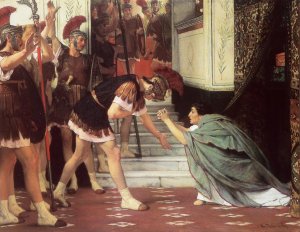 Proclaiming Claudius Emperor by Sir Lawrence Alma-Tadema Oil Painting