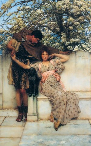 Promise of Spring by Sir Lawrence Alma-Tadema Oil Painting