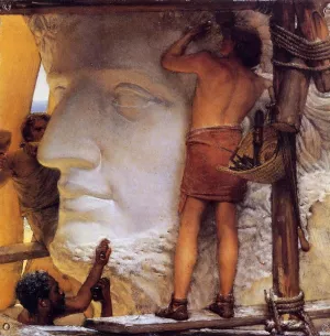 Sculptors in Ancient Rome by Sir Lawrence Alma-Tadema Oil Painting