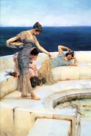 Silver Favourites painting by Sir Lawrence Alma-Tadema