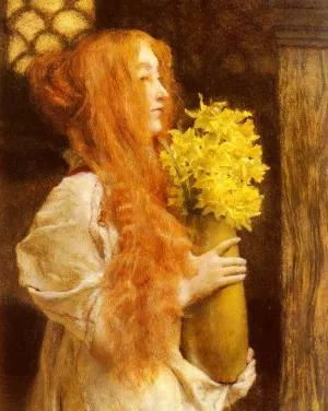 Spring Flowers by Sir Lawrence Alma-Tadema - Oil Painting Reproduction