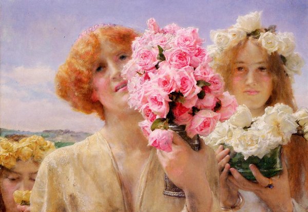 Summer Offering by Sir Lawrence Alma-Tadema - Hand-Painted Oil Painting Reproduction