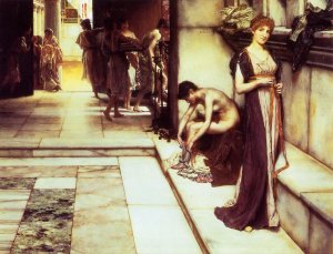 The Apodyterium Oil painting by Sir Lawrence Alma-Tadema