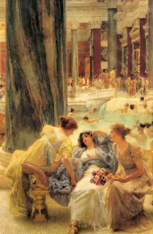 The Baths of Caracalla by Sir Lawrence Alma-Tadema Oil Painting