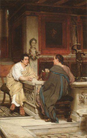 The Discourse by Sir Lawrence Alma-Tadema Oil Painting