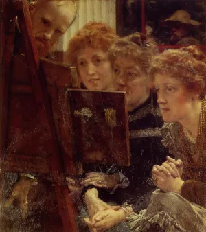 The Family Group painting by Sir Lawrence Alma-Tadema