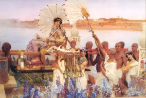 The Finding of Moses by Sir Lawrence Alma-Tadema Oil Painting