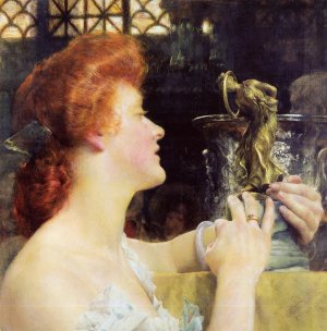 The Golden Hour Oil painting by Sir Lawrence Alma-Tadema