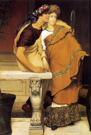 The Honeymoon Oil painting by Sir Lawrence Alma-Tadema