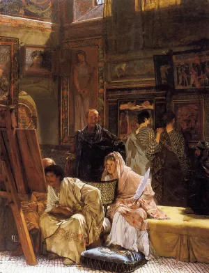 The Picture Gallery by Sir Lawrence Alma-Tadema Oil Painting