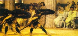 The Pyrrhic Dance by Sir Lawrence Alma-Tadema Oil Painting
