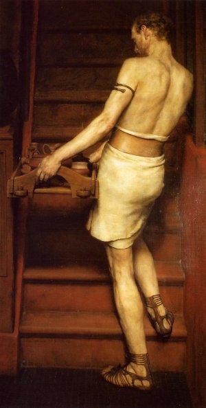 The Roman Potter Oil painting by Sir Lawrence Alma-Tadema