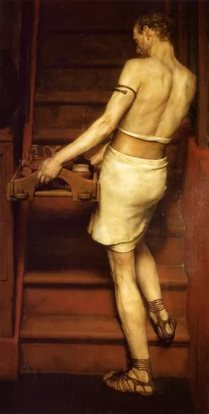 The Roman Potter Oil painting by Sir Lawrence Alma-Tadema