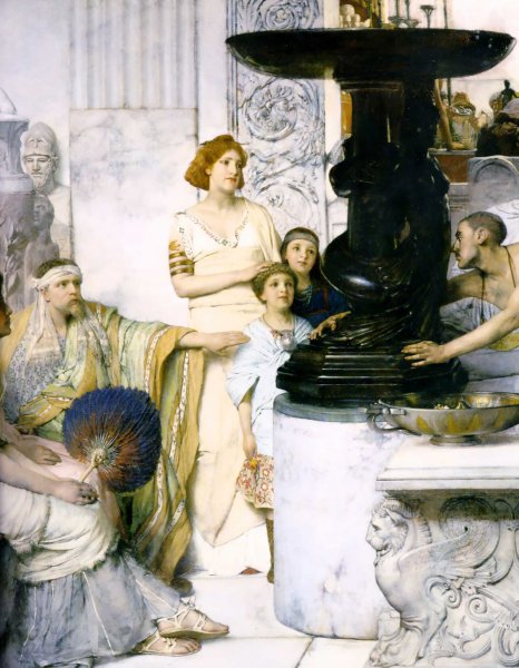Main Product Photo of The Sculpture Gallery Detail Painting by Sir Lawrence Alma-Tadema