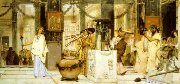 Main Product Photo of The Vintage Festival Painting by Sir Lawrence Alma-Tadema
