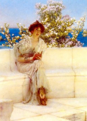 The Year's at the Spring. All's Right with the World Oil painting by Sir Lawrence Alma-Tadema