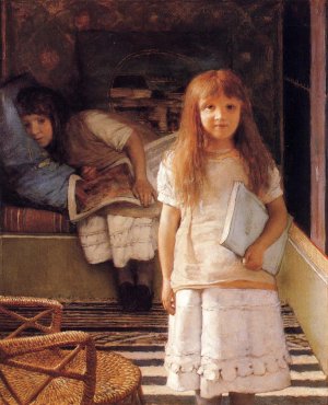 This is Our Corner also known as Laurense and Anna Alma-Tadema Oil painting by Sir Lawrence Alma-Tadema