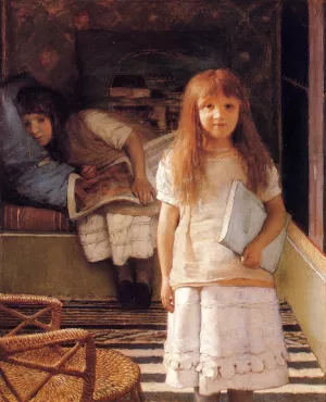 This is Our Corner also known as Laurense and Anna Alma-Tadema by Sir Lawrence Alma-Tadema - Oil Painting Reproduction