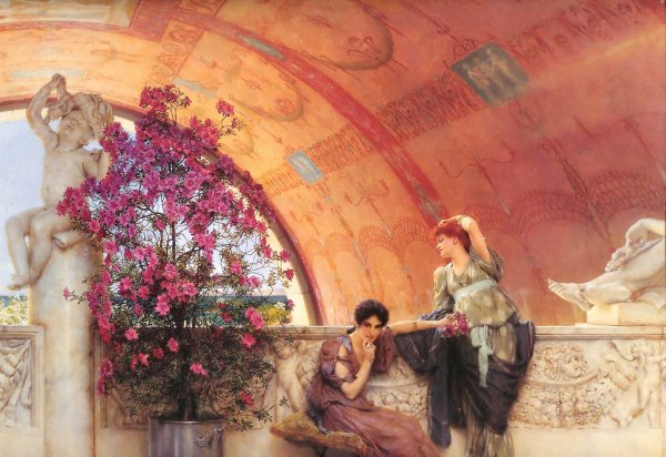 Main Product Photo of Unconscious Rivals Painting by Sir Lawrence Alma-Tadema