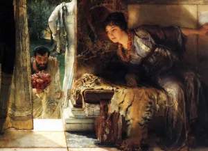 Welcome Footsteps by Sir Lawrence Alma-Tadema - Oil Painting Reproduction