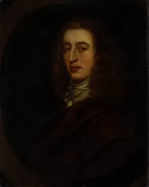 Bust Portrait of a Young Man by Sir Peter Lely Oil Painting
