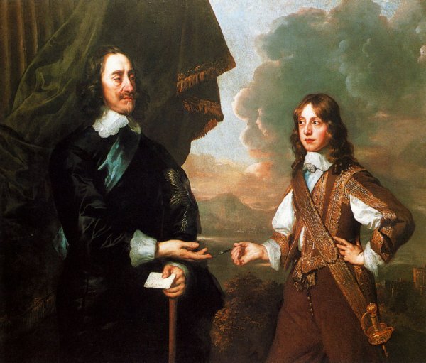 Charles I And The Duke Of York by Sir Peter Lely - Hand-Painted Oil Painting Reproduction