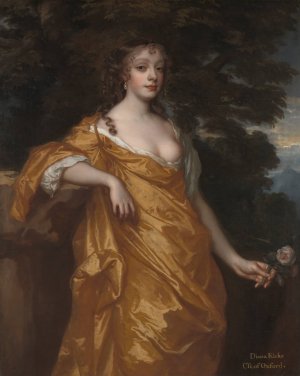 Diana Kirke, later Countess of Oxford by Sir Peter Lely Oil Painting