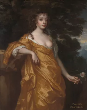 Diana Kirke, later Countess of Oxford Oil painting by Sir Peter Lely