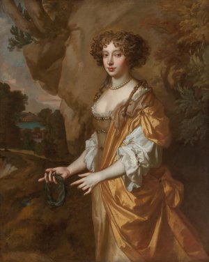 Portrait Of A Lady, Said To Be Nell Gwyn by Sir Peter Lely Oil Painting
