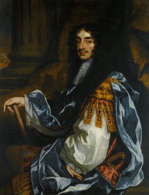 Portrait of King Charles II by Sir Peter Lely Oil Painting
