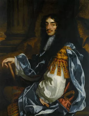 Portrait of King Charles II by Sir Peter Lely Oil Painting