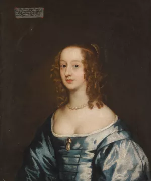 Portrait of Lady Diana Grey, Countess of Ailsbury Oil painting by Sir Peter Lely