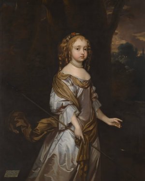 Portrait Of Lady Elizabeth Seymour by Sir Peter Lely Oil Painting