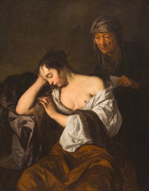 The Letter by Sir Peter Lely Oil Painting