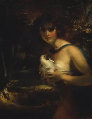 A Gypsy Girl painting by Sir Thomas Lawrence