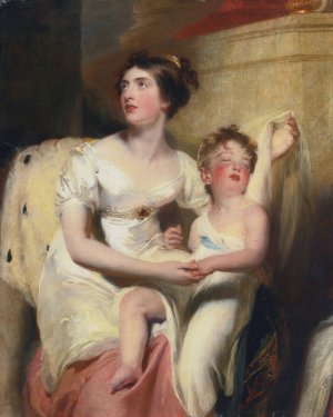 Anne, countess of Charlemont and her son James by Sir Thomas Lawrence Oil Painting