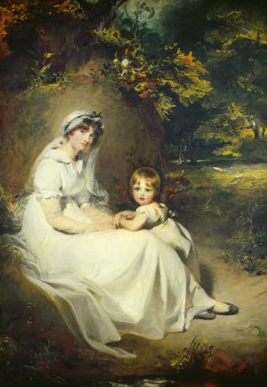 Lady Mary Templetown and Her Eldest Son by Sir Thomas Lawrence Oil Painting