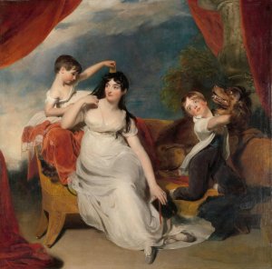 Maria Mathilda Bingham with Two of her Children by Sir Thomas Lawrence Oil Painting