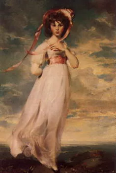 Pinkie Sarah Barrett Moulton Oil Painting by Sir Thomas Lawrence - Bestsellers