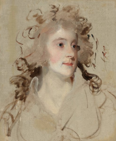 Main Product Photo of Portrait bust of a lady Painting by Sir Thomas Lawrence