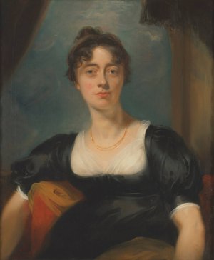 Portrait of a lady, traditionally identified as Mrs Bevan by Sir Thomas Lawrence Oil Painting