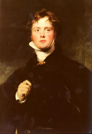 Portrait Of George Nugent Grenville, Lord Nugent Detail painting by Sir Thomas Lawrence
