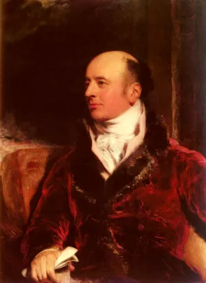 Portrait Of James Perry 1756 - 1821 by Sir Thomas Lawrence Oil Painting