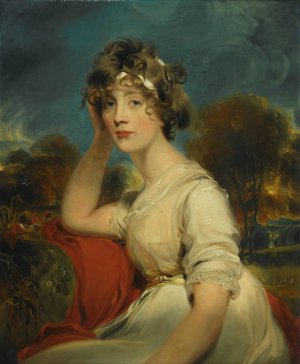 Portrait Of Lady Jane Long by Sir Thomas Lawrence Oil Painting