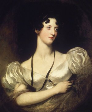 Portrait of Miss Caroline Fry by Sir Thomas Lawrence Oil Painting