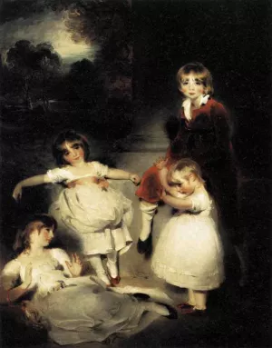 Portrait of the Children of John Angerstein Oil painting by Sir Thomas Lawrence